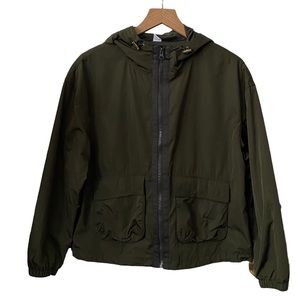 Old Navy Active Windbreaker Army Green Small